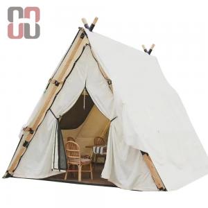 Pyramidal Glamping Tentn with Gauze Curtain